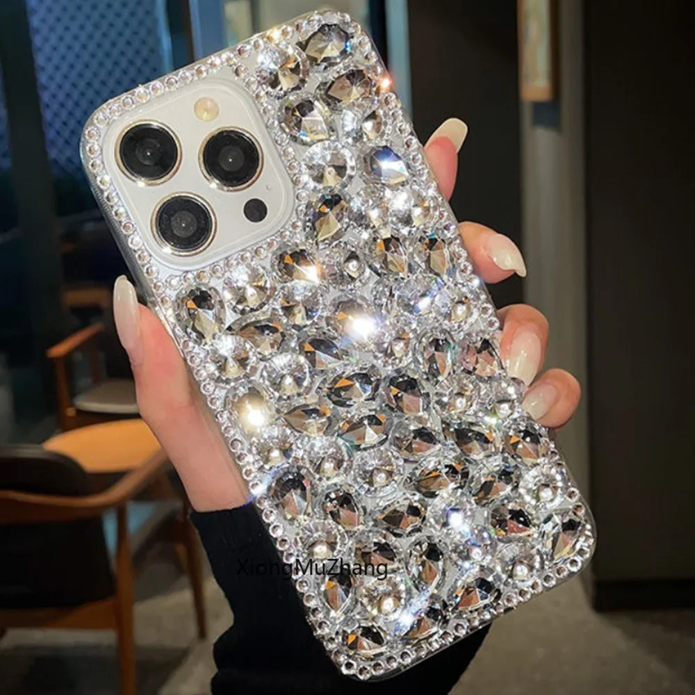 Luxury Bling Diamond Rhinestone Glitter Case for ZTE Blade A73 V50 Vita V50 Design V50 Smart 50 Lite Z60 Z50 Ultra Custom Cover