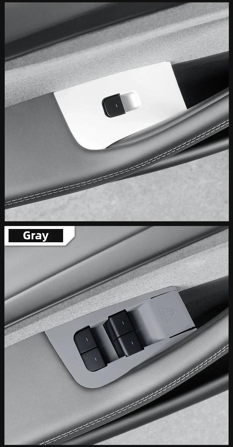 Für Tesla Model Y YL Juniper 2026 2025 Fensterheber-Schalter Schutzabdeckung Heberknopf-Zierleiste Dekorative Abdeckung Auto-Zubehör – Detail 14