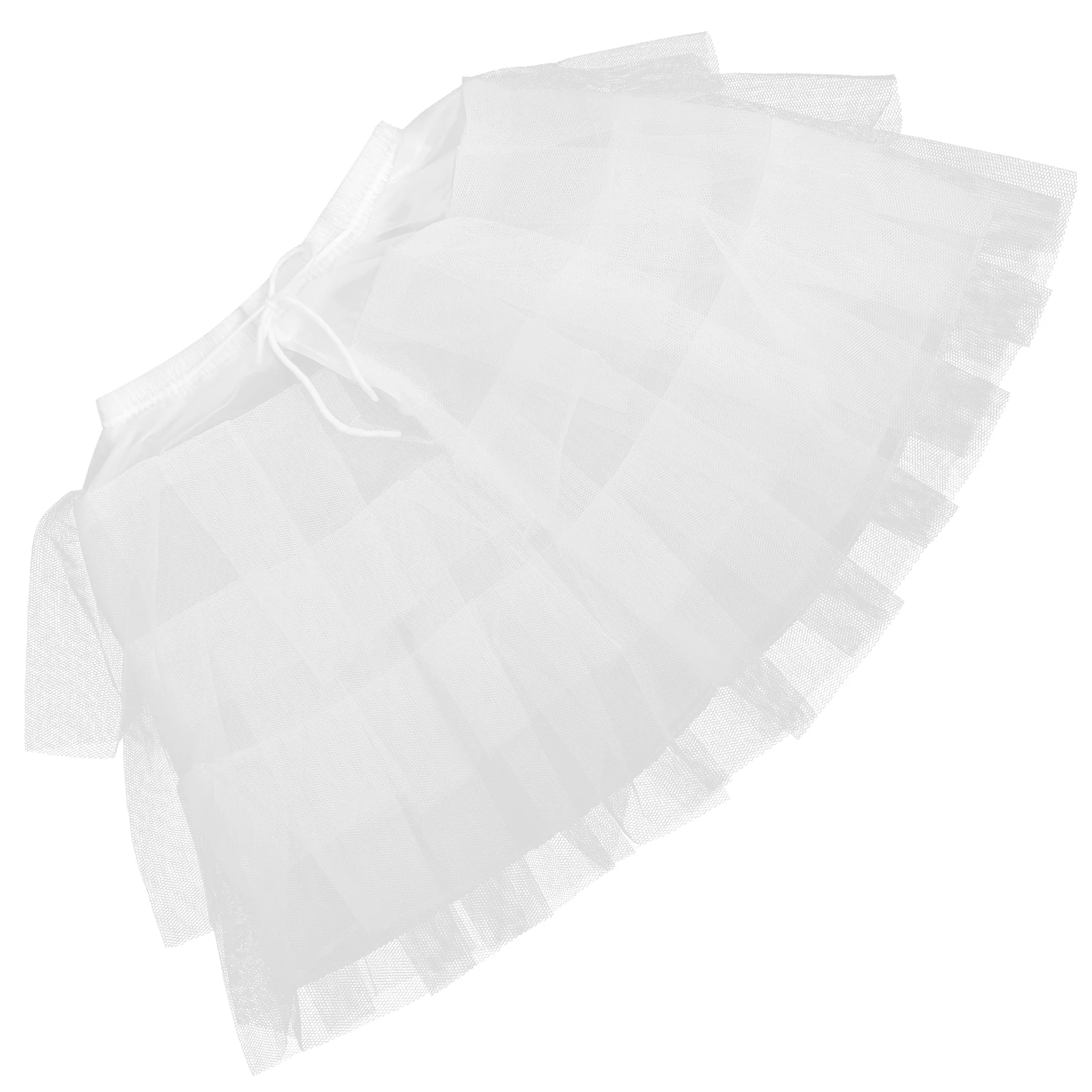 

Petticoat for Women Girls Dress Hoop Skirt under Wedding Dresses White Slip Underskirt Durable Comfortable Wide Uses Stage