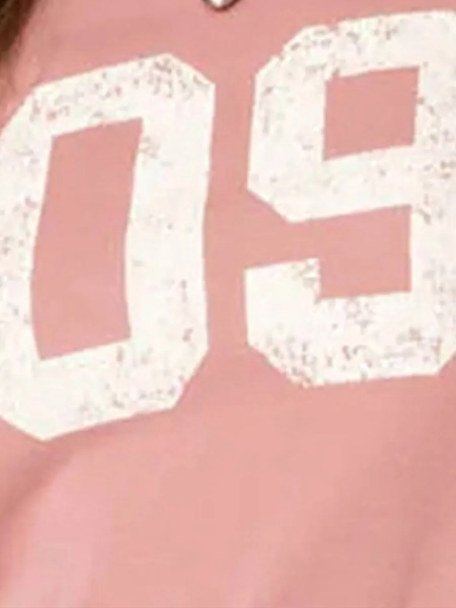 Grafik-Herbst-T-Shirt für Damen, schmaler Nummerndruck, Raglan, langärmelig, Rundhalsausschnitt, bauchfreies Hemd, lässig, Teenager-Mädchen-T-Shirt, Pullover, Streetwear