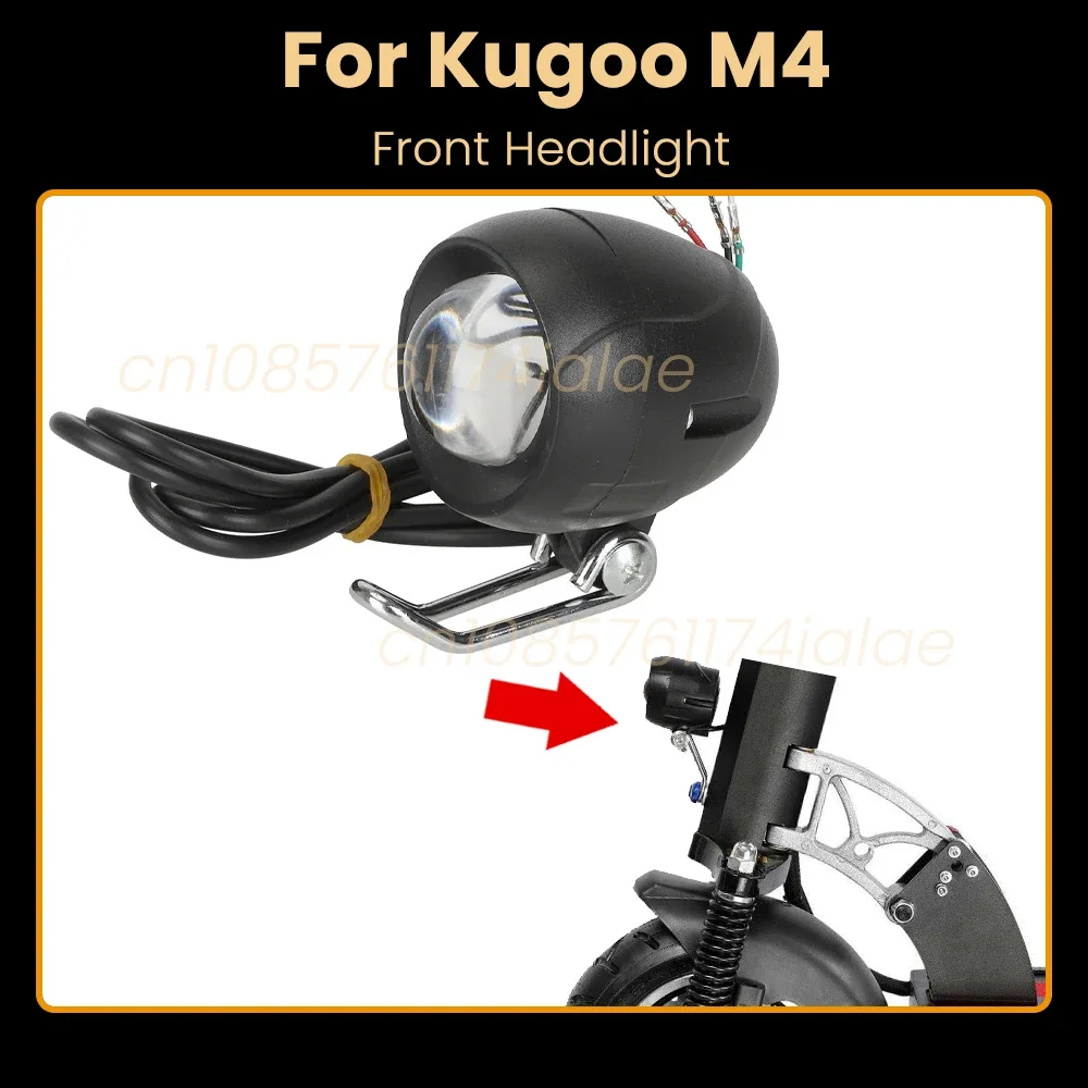 

Светодиодная фара для электрического скутера KUGOO M4, передняя лампа, детали освещения для электронного велосипеда