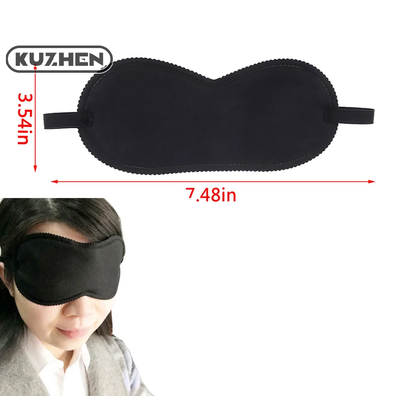 Black Sleep Eye Mask Filled Sunshade Travel Sleep Relaxation Aid Blinds Eyes