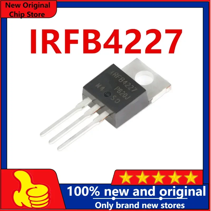 

10PCS - 100PCS 100% Real Original New IRFB4227PBF IRFB4227 FB4227 TO220 200V 65A MOSFET MOS TransistorTube 50PCS