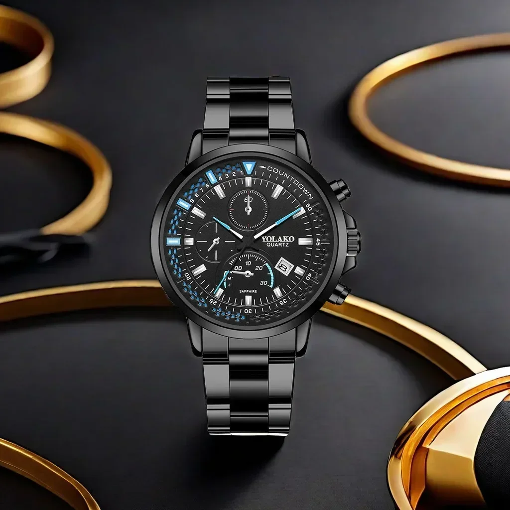 Relógio de quartzo impermeável digital para homens, alta qualidade, lazer, ao ar livre, negócios