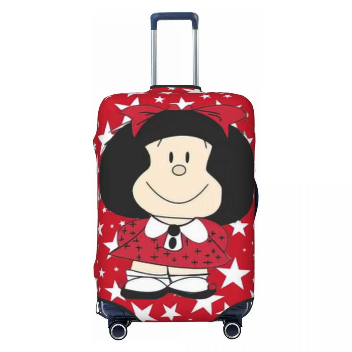 Mafalda Print Luggage Protective Dust Covers Elastic Waterproof 18-32inch Suitcase Cover Travel Accessories