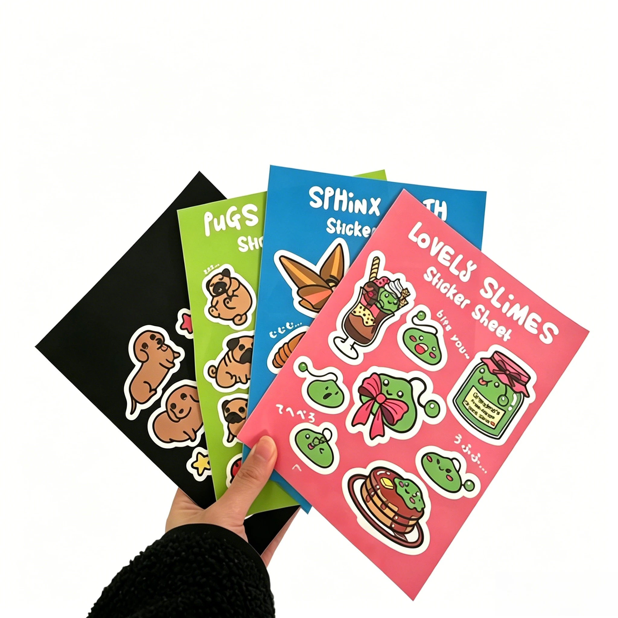 Custom Vinyl Private Printing Waterproof Labels Kiss Cut Sticker Sheet Promotional Stickers Labels