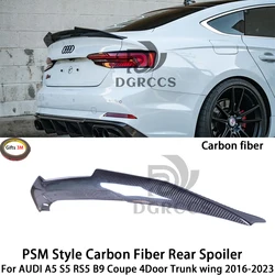 For AUDI A5 S5 RS5 B9 Sportback 4Door PSM Style Rear Spoiler Trunk wing 2017-2025