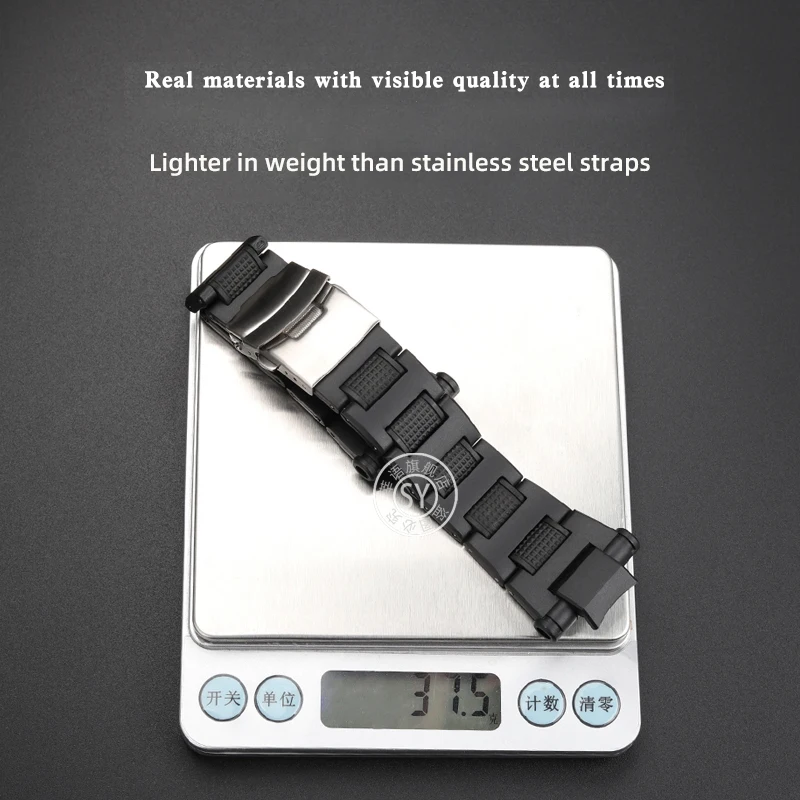 Para casio g-SHOCK série GA-1000/1100 GW-A1000/a1100/4000 modificação do relógio leve plástico aço pulseira de relógio esportivo