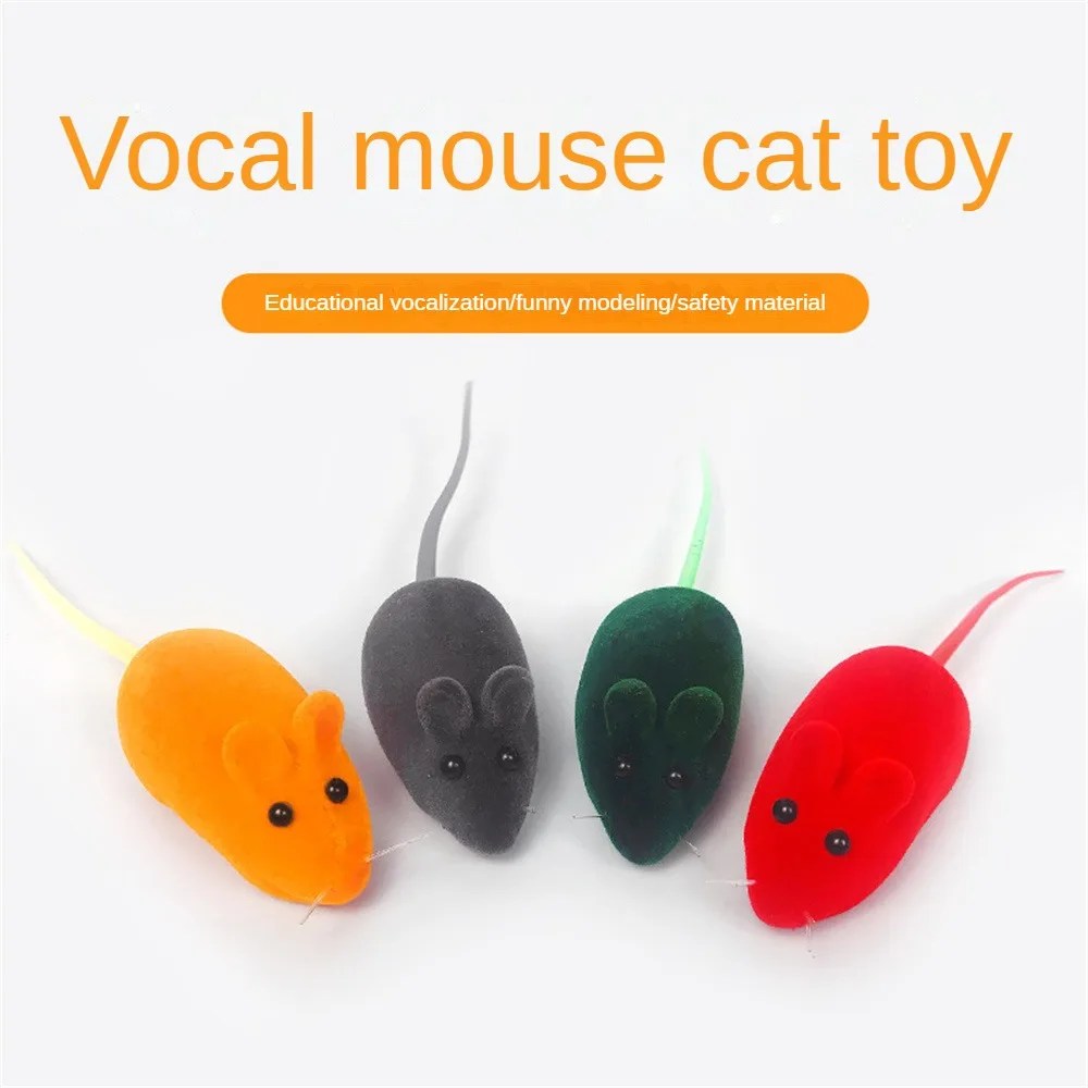 Toy Mouse Unique Sound Effects Fascinating Game Time Durable Materials Popular Choice Colorful Design Necessity Fun Cat Toy