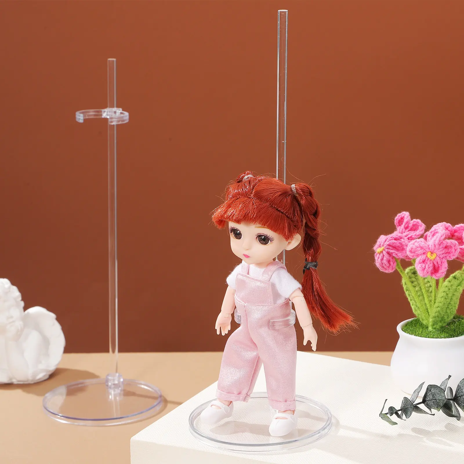 

15Pcs Clear Support Stand Holders for Desktop Display Figure Stand Rack for Action Figures Stands Display Rack