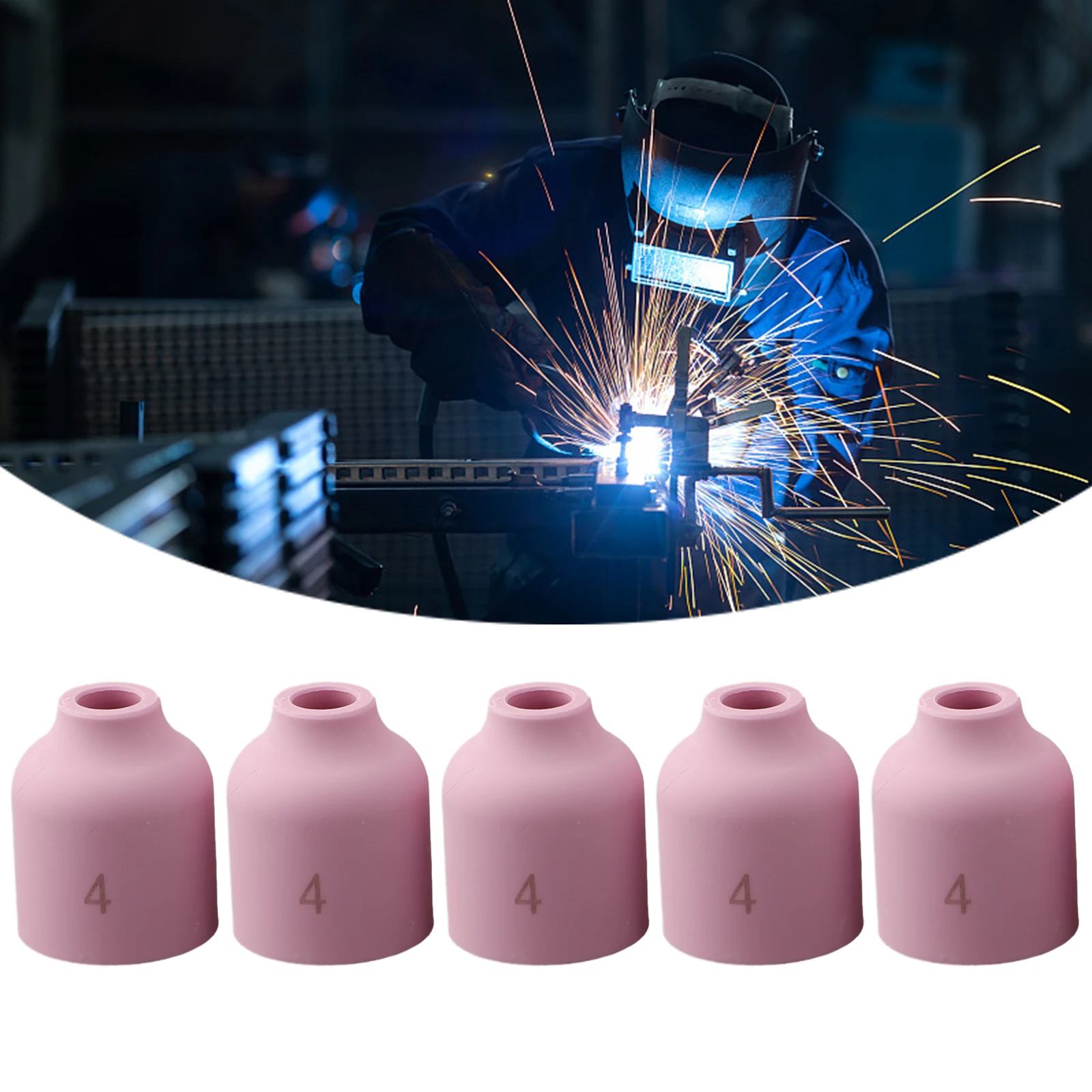 Ceramic Cup Alumina Nozzle Spare Parts Replacement Accessories Easy Installation Gas Lens Long Lasting Practical