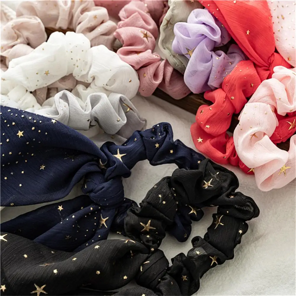 Womens Rubber Band Color Diversity New Arrivals Elastic Ribbon Elastic Ribbon Bow Ponytail Bow Braid Bowknot Ponytail Bow Design