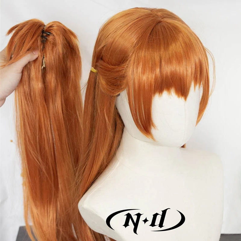 ND Asuka Langley Soryu Parrucche Cosplay Parrucchino EVA Anime Cosplay Parrucche per capelli per Comic Con Coser Costume Festa a tema Resistente al calore