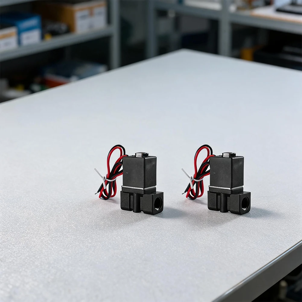 Solenoid Valves 2 Pack for Factory Pneumatic Networks Stainless Steel 304 Body Copper Coil AC110V Input Compatibility