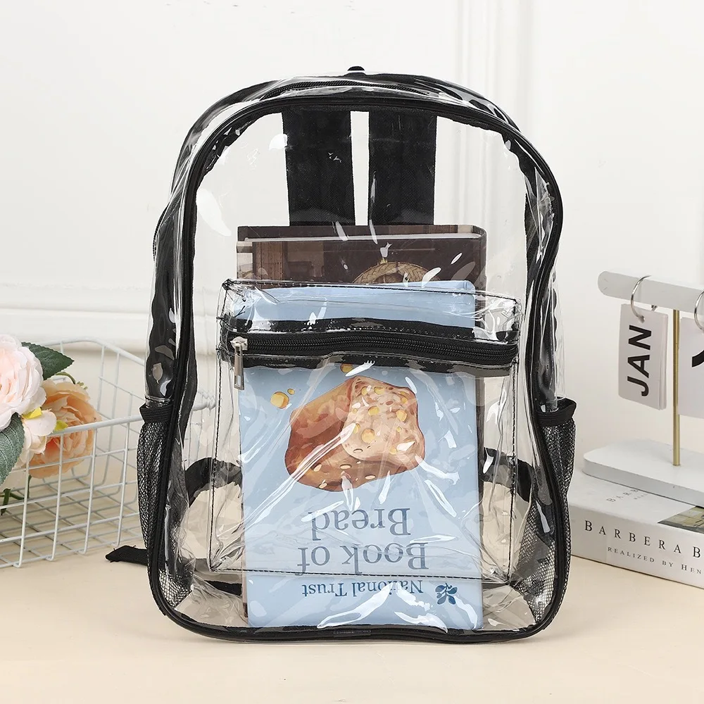 Picture 4: Clear PVC Backpack for Women - Large Capacity Transparent Waterproof Bag for Beach, Swimming & Travel