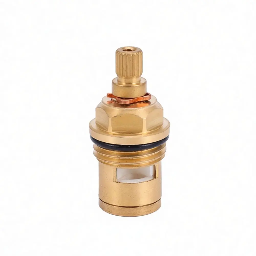 Ceramic Disc Faucet Valve Replacement Brass Body Fine Thread Cold Hot Mixer Tap Repair Spare Accessory
