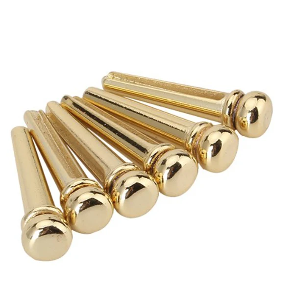 

Brass guitar bridge pin Guitar end pin Guitar pin set Brass guitar pin