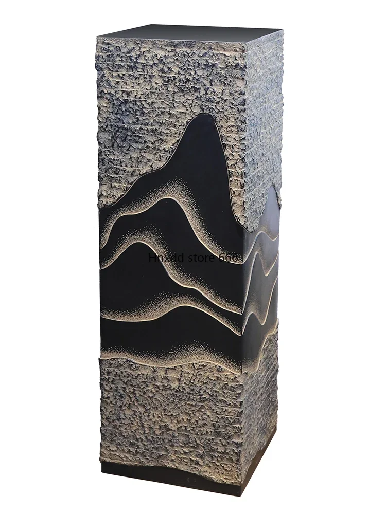 

Китайская колонна с имитацией камня, отображающая колонна для помещений, дзен, Очаровательная струящаяся вода