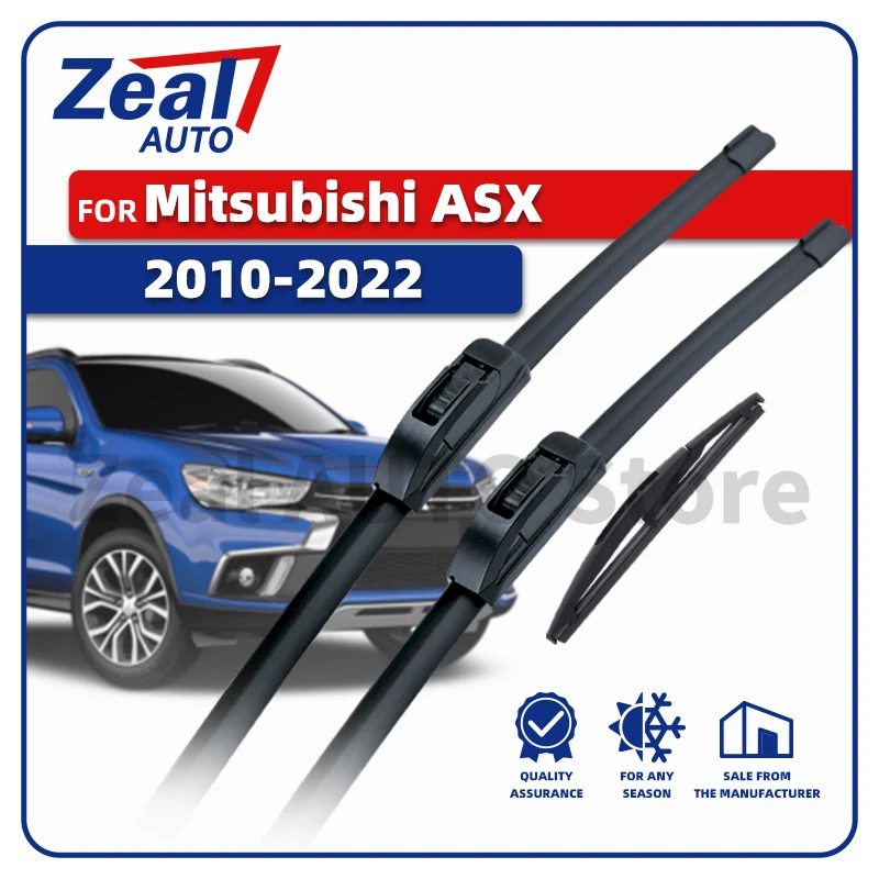 LHD Vorne Hinten Wischer Klingen Für Mitsubishi ASX 2010-2022 2014 2017 2021 Sport RVR 3 Stück Windschutzscheibe 24 "21" 10 "Bürsten Zubehör