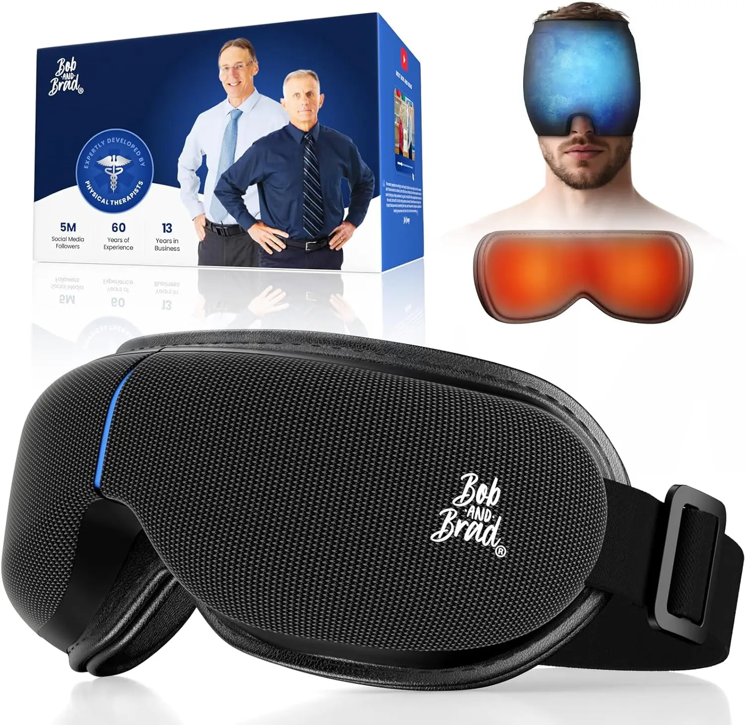 

Eye Massager with Heat and Cooling FSA HSA Eligible, Migraine Relief, Heated Face Massager for Dry Eye, Gifts for Men Mom Dad
