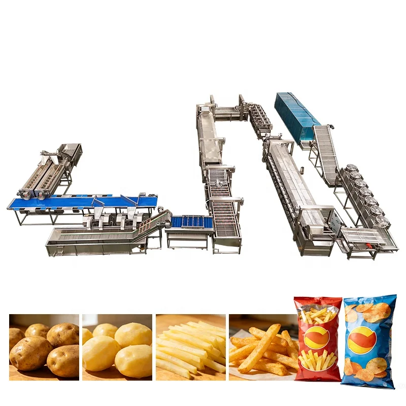 Quality Assured Potato Chips French Fries Line Small Scale High Efficiency Easy Operation Custom