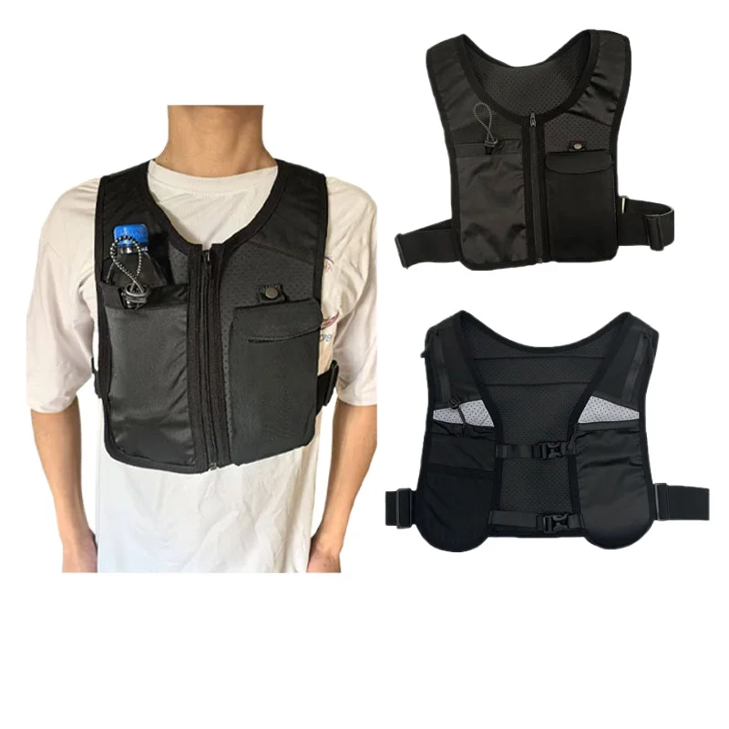 2025New Outdoor Sports Multi functional Reflective Bags Breathable Summer Running Vest Bags chest bag for men bolsa masculina 가방