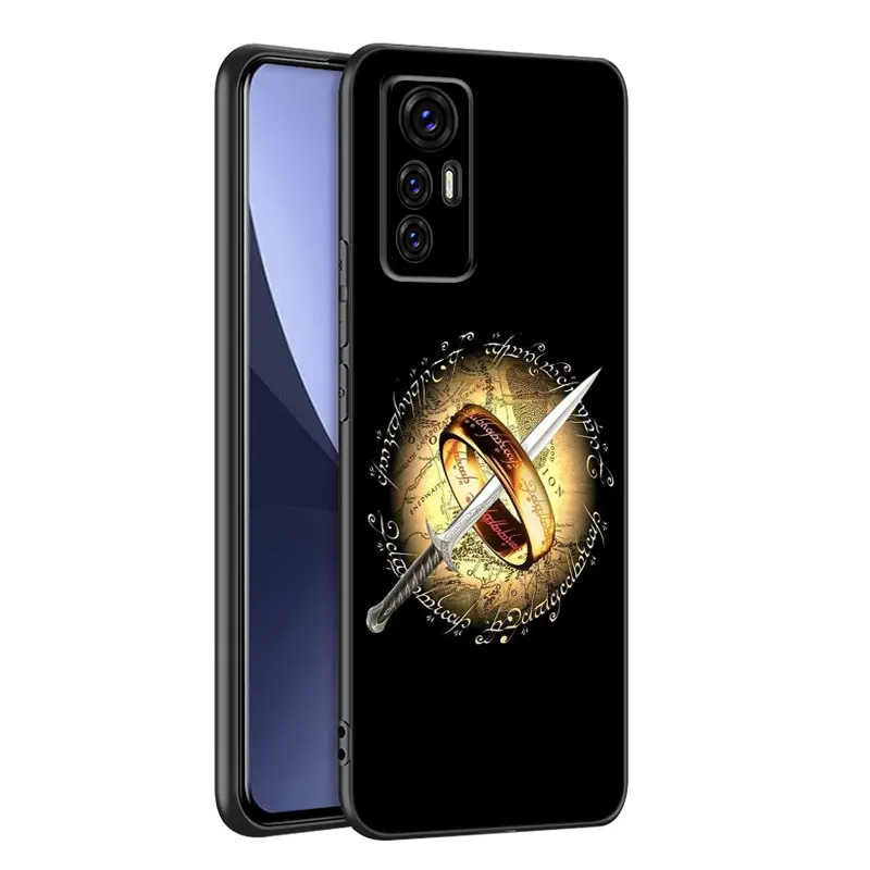 The L-Lord of the R-Rings Black Silicone Phone Case For Xiaomi 9T 10T 11T 12 12S 13T 14 Pro 9 SE 11 Lite 12T 12X A1 A2 A3