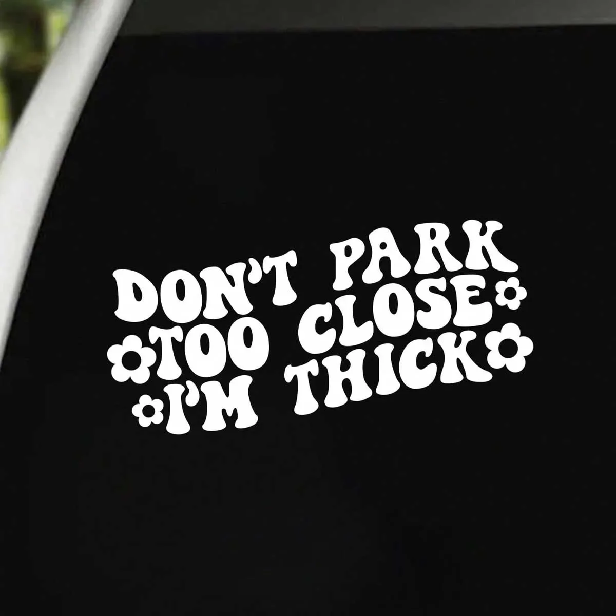 Don't Park Too Close Decal - Funny Car Decal, Car Window Decal Sticker
