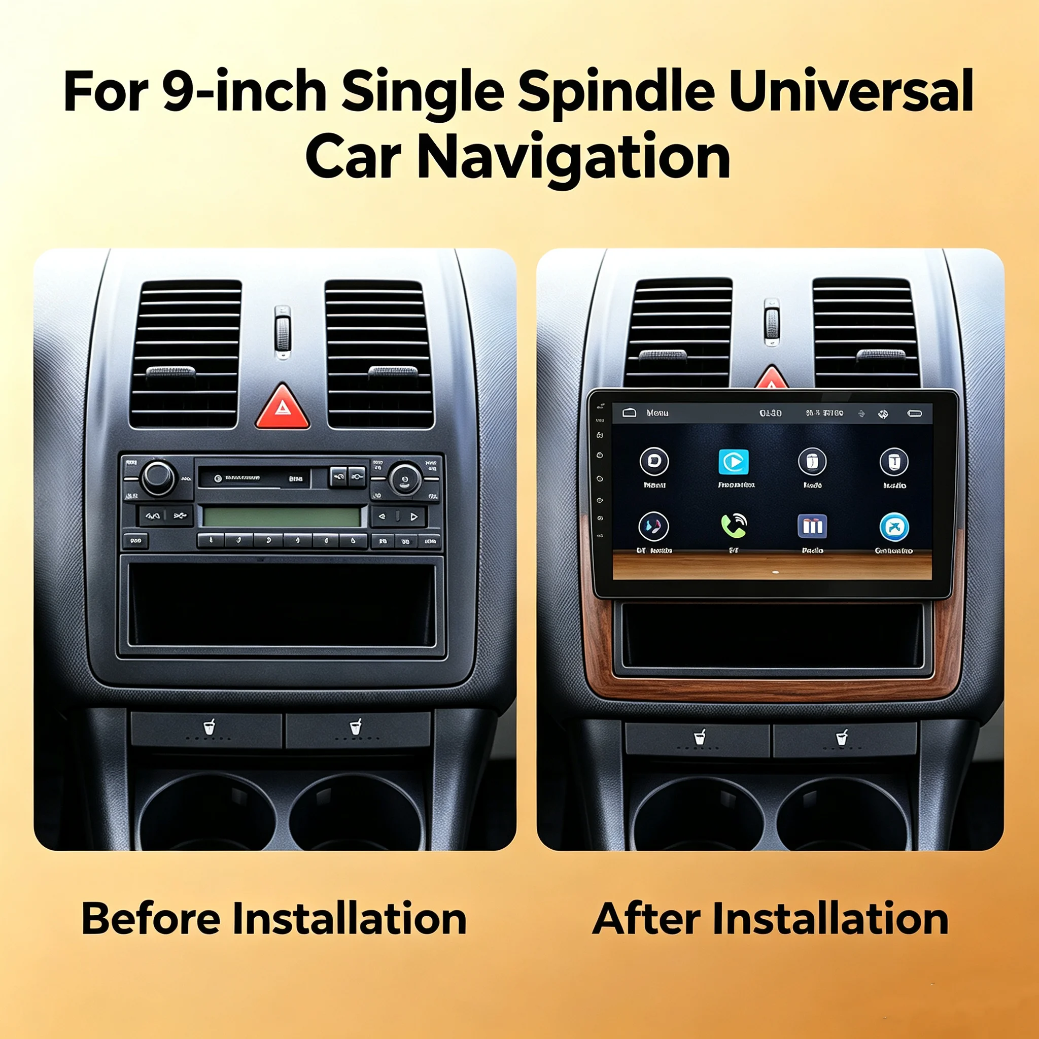 Car MP5 Player For 9-inch Single Spindle Universal Car Navigation  Bluetooth with Carplay Mirror Link Automobile with  Camera