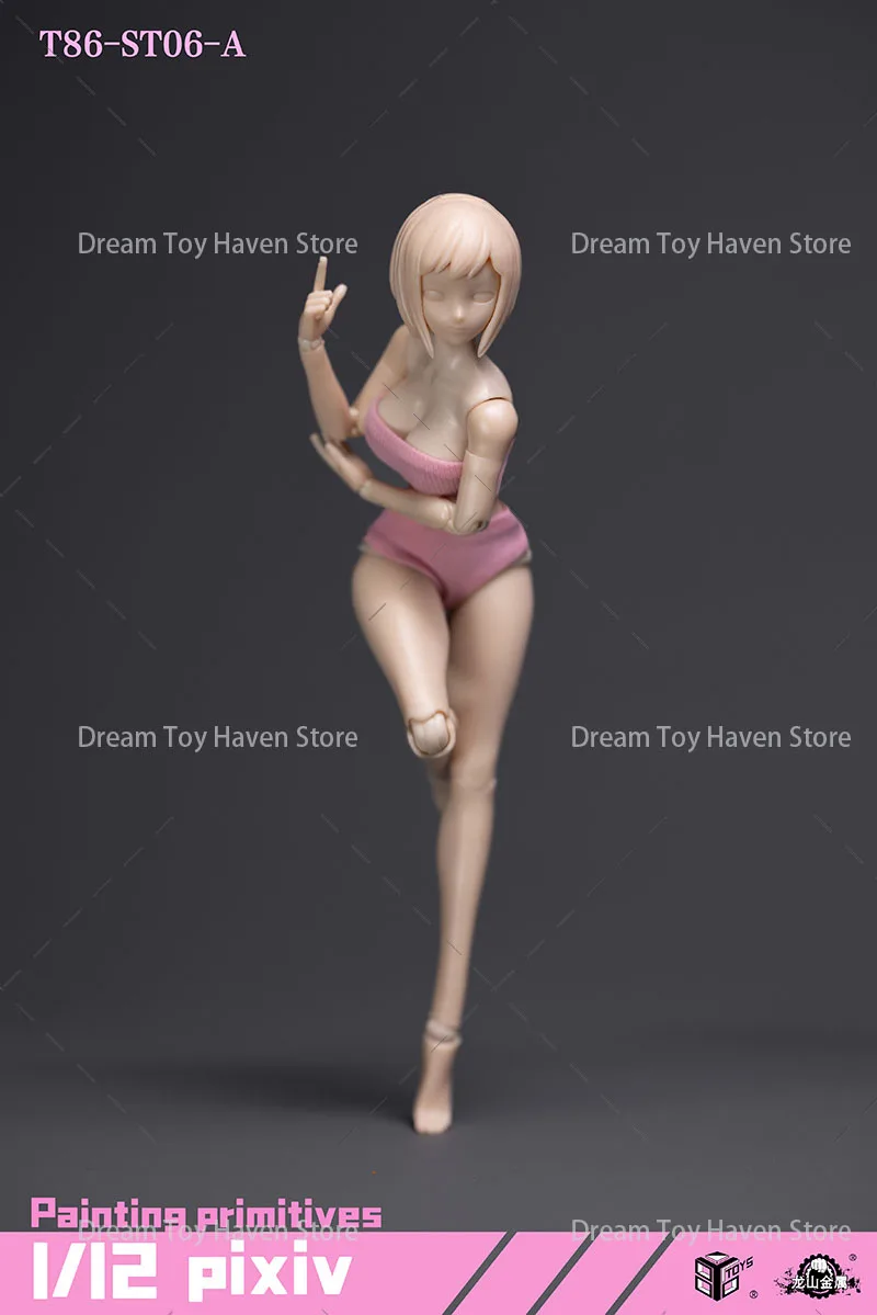 

86TOYS Коллекционная модель: Фигурка аниме-солдата-женщины 1/12 масштаба, 6 дюймов, с коротким волосом, полусиликоновое изогнутое тело, агент.