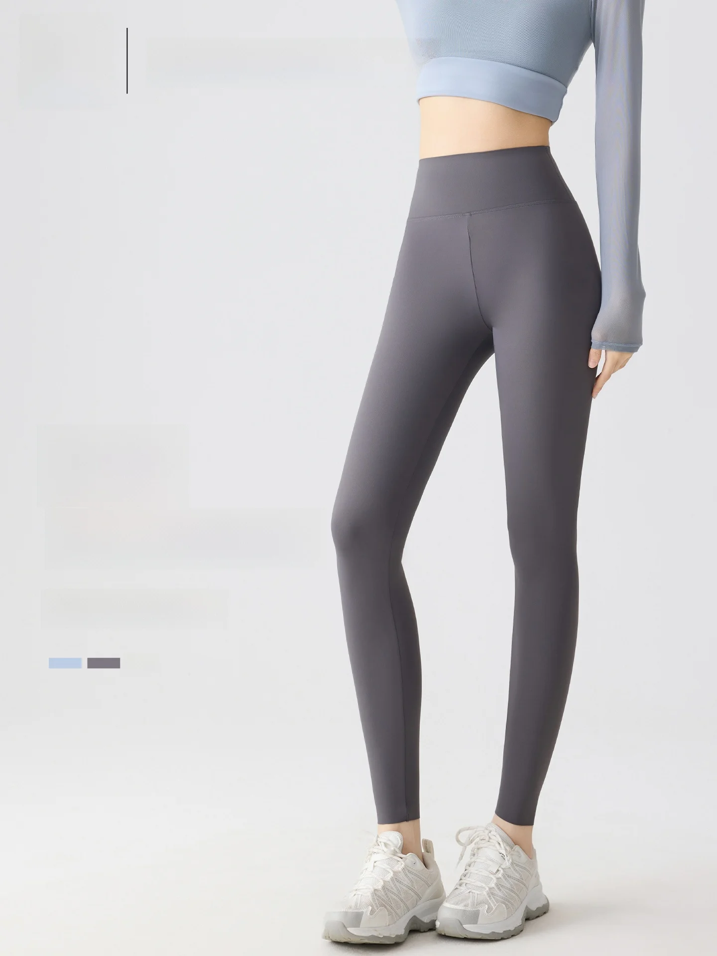 

Женские брюки из коровьей кожи для йоги с высокой талией, дышащие длинные леггинсы с защитой от солнца, подтягивающие ягодицы