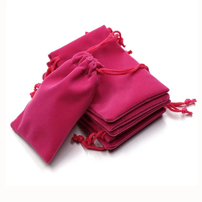 100-Pack Best Sell Velvet Gift Bags Bulk Jewelry Packaging Necklace Ring Earrings Storage Pouches DIY Wedding Favor Goodie Bag