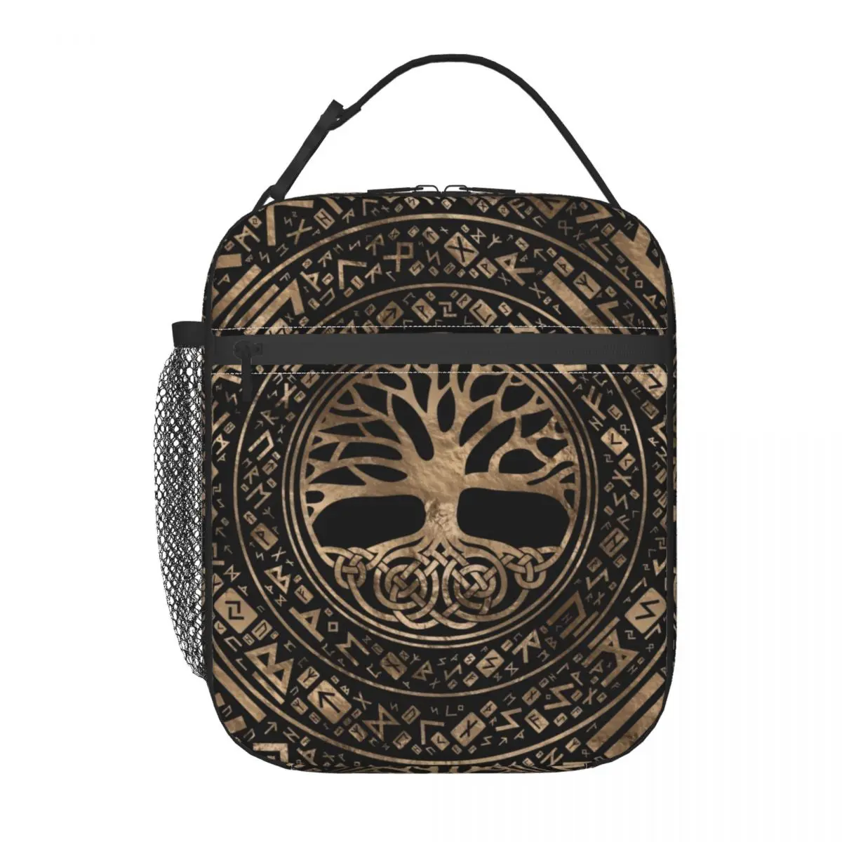 Tree Of Life Yggdrasil Runic Lunch Box Leakproof Viking Norse Symbol Thermal Cooler Food Insulated Lunch Bag School Children