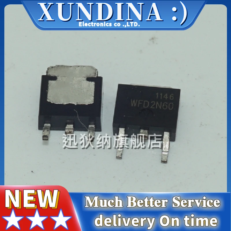 10PCS/LOT WFD2N60 TO-252 new and original IC