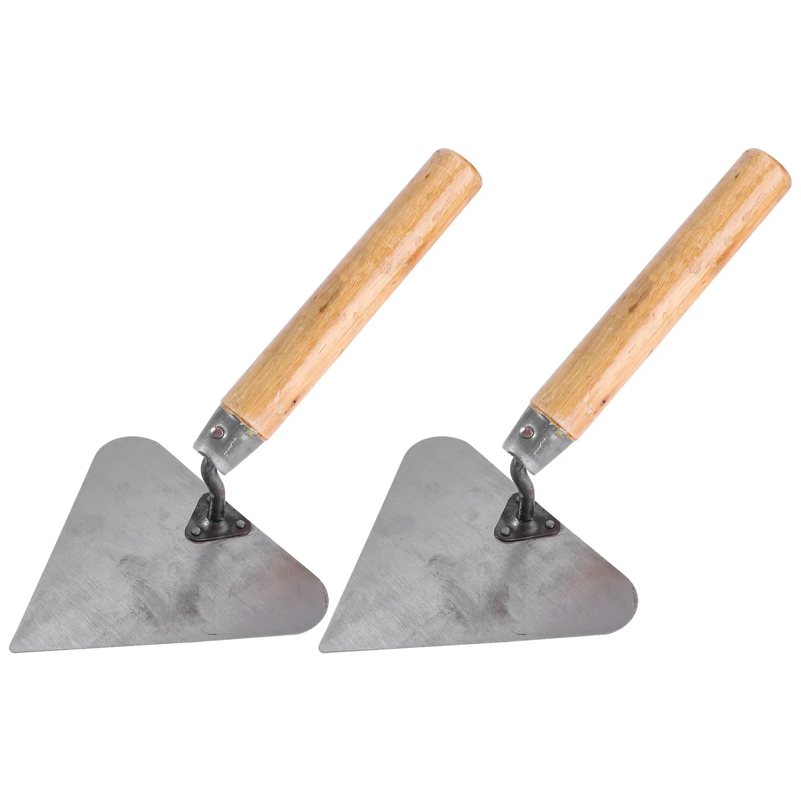 

Набор из 2 штук: Ручная кельма-шпатель для кирпичной кладки и штукатурки, из нержавеющей стали с деревянной ручкой, инструмент для выравнивания бетона, многофункциональный строительный набор