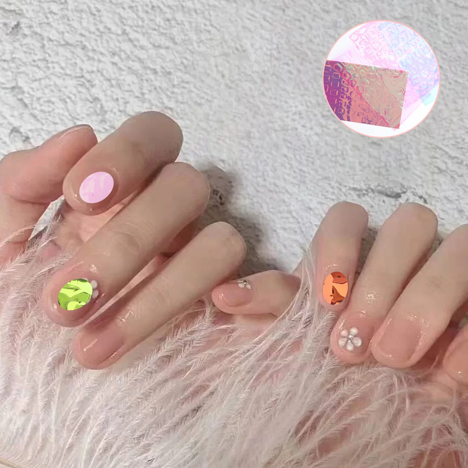 11 stuks ijskristalglas nagelstickers zelfklevende diy manicure stickers voor vrouwen kleurrijke unieke nail art decor