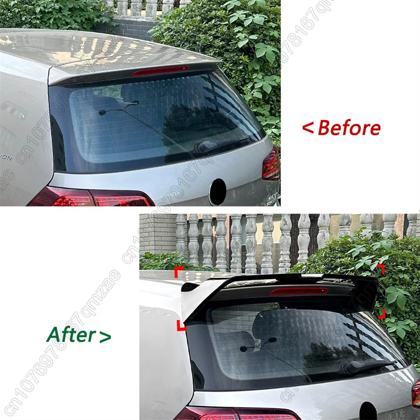 Picture 3: Car Rear Roof Spoiler For VW Golf MK 7 7.5 TSI 2013-2019 Oettinger Style Spoiler Tail Wing Exterior Tuning Car Accessories