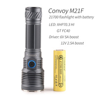 Convoy M21F 21700 flashlight ,type-c charging port,GT FC40 XHP70.3 HI high CRI,with 21700 battery inside