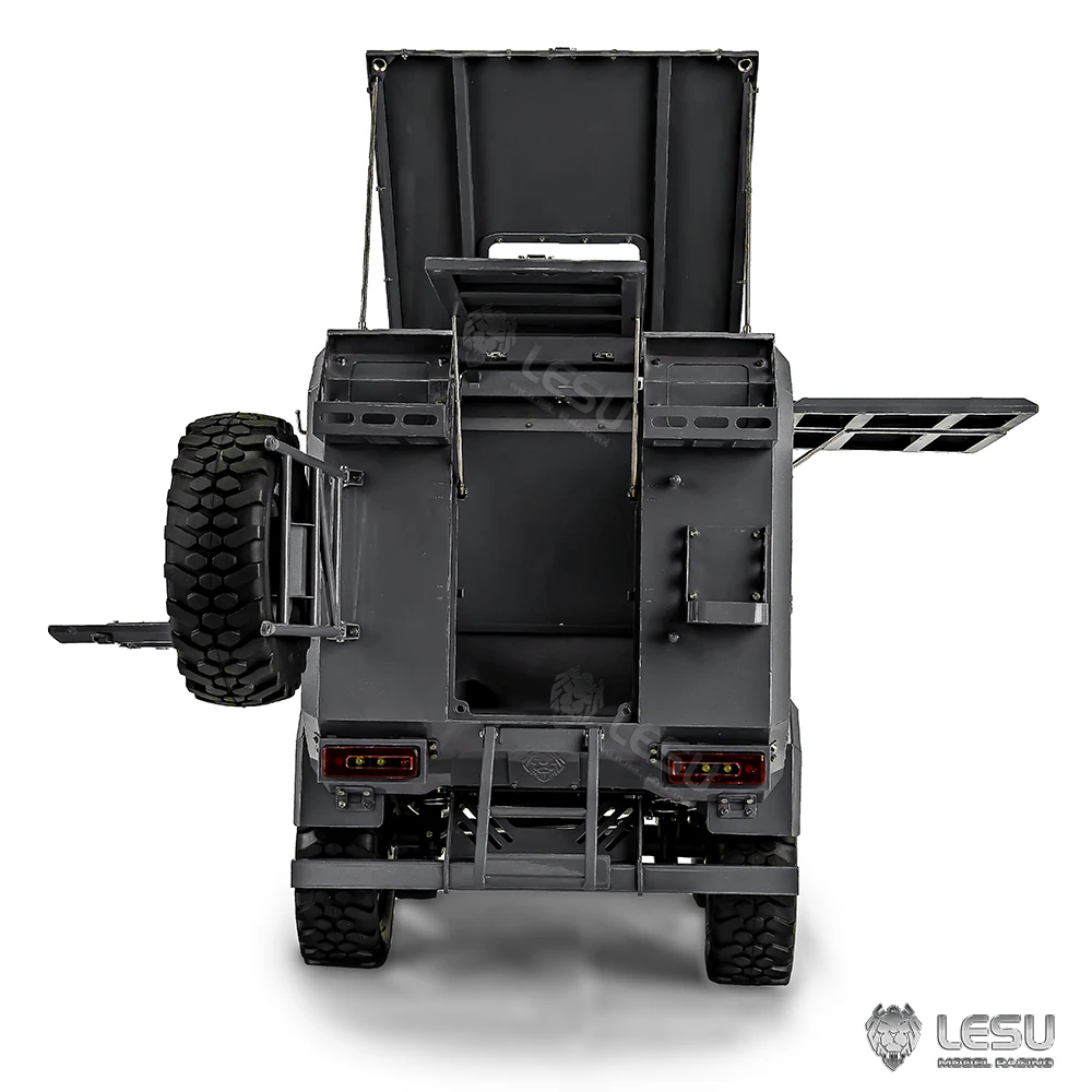 LESU 1/10 Simulation Light Truck Vollmetall-RV-Modell RAVE-UM406