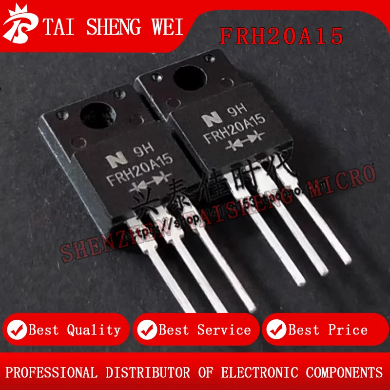 5pcs brand new FCH20A15 FRH20A15 20A/150V TO-220F plastic co-cathode Schottky rectifier diode FRH20A15 pair tube new