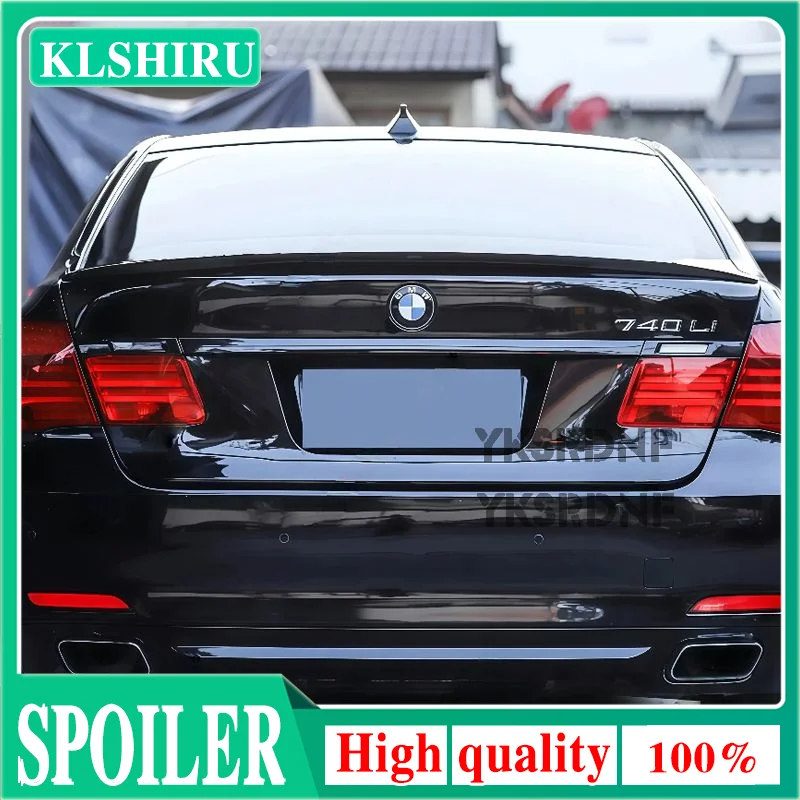2008-2014 ABS Schwarz Carbon-Look Heckspoiler Ducktail Lip Spoiler für BMW 7er F01 F02 740i 750i Auto Exterieur Tuning Zubehör