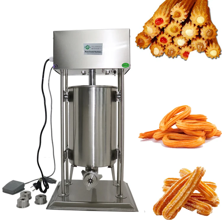 Máquina eléctrica comercial para hacer Churros español, máquina para hacer Churros para alimentos, tienda de bebidas, máquina para hacer Churros españoles de fruta latina