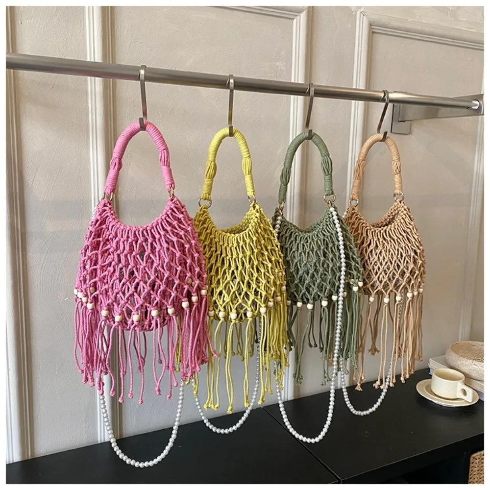 

New Handmade Shoulder Bag Fringe Lightweight Woven Bag Bohemian Crossbody Bag Casual Wear