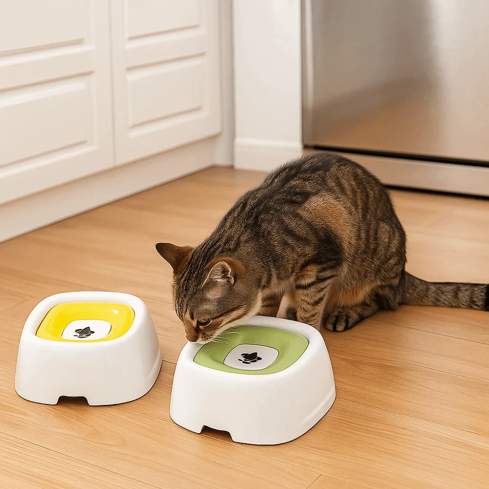 

1500ml Pet Float Bowl Adjustable Splash-proof Pet Water Dispenser Wet Chin Prevention Large Capacity Pet Floating Water Bowl