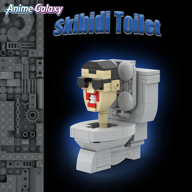 

Skibidi Toilet Man VS Cameraman Building Blocks Set Mini Particle Bricks Creative Game Toy DIY Assembly Model Gift For Kids Fans