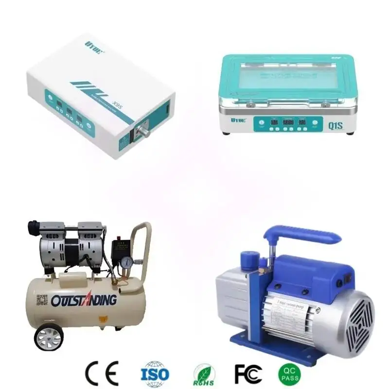 

Laminating & Bubble Removal Machine with Vacuum Pump & Air Compressor LCD Screen Refurbishing Machine Kit for Display Repair Set