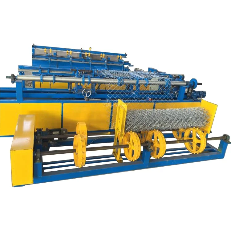 Chain Link Fence Mesh Machine Automatic Cyclone Fence Making Machine Diamond Mesh Weaving Machine Factory Price for Sale China