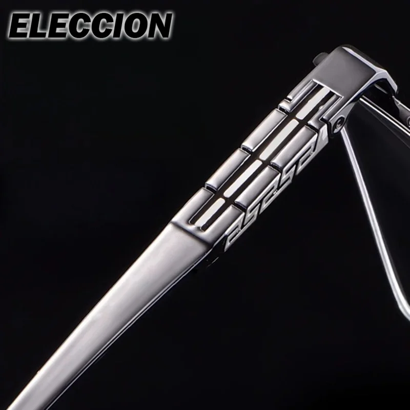 ELECCION Prescription Glasses Ultra Light Pure Titanium Optical Eyewear Men Women Glasses Frame Myopia Minus Lens Photochromic