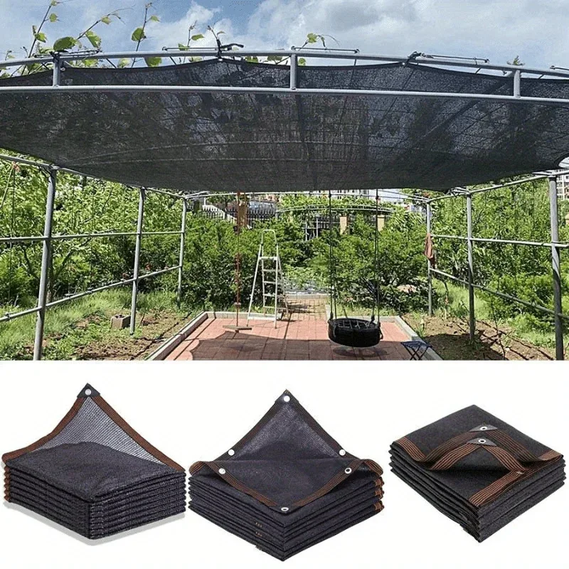 Shade Net Black Ultraviolet Protection Sunshade Net Covering Outdoor Pergola Awnings Garden Building Sunshade Net