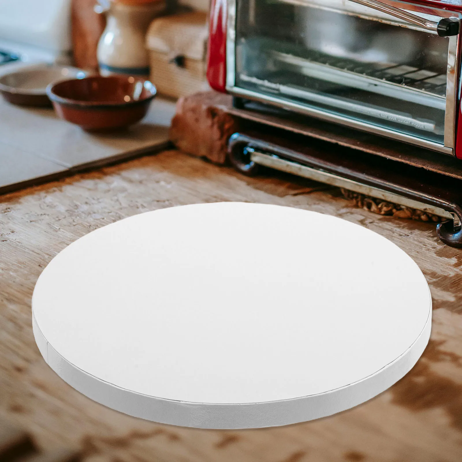 

5Pcs Cake Bottom Boards Corrugated Cake Base 12mm Round Sturdy Anti-Slip Dessert Display Plate for Wedding Birthday